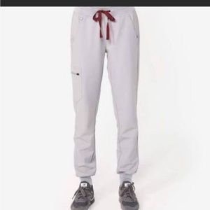 Figs light grey jogger scrub pants